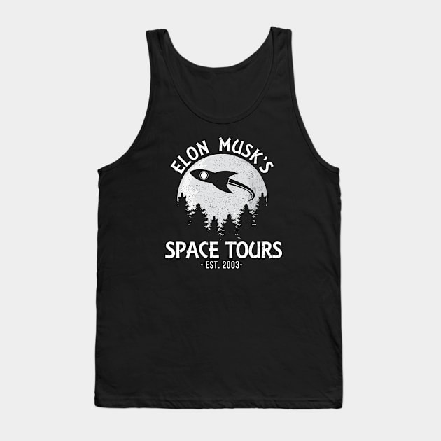 Elon Musk's Space Tours Tank Top by Rebus28